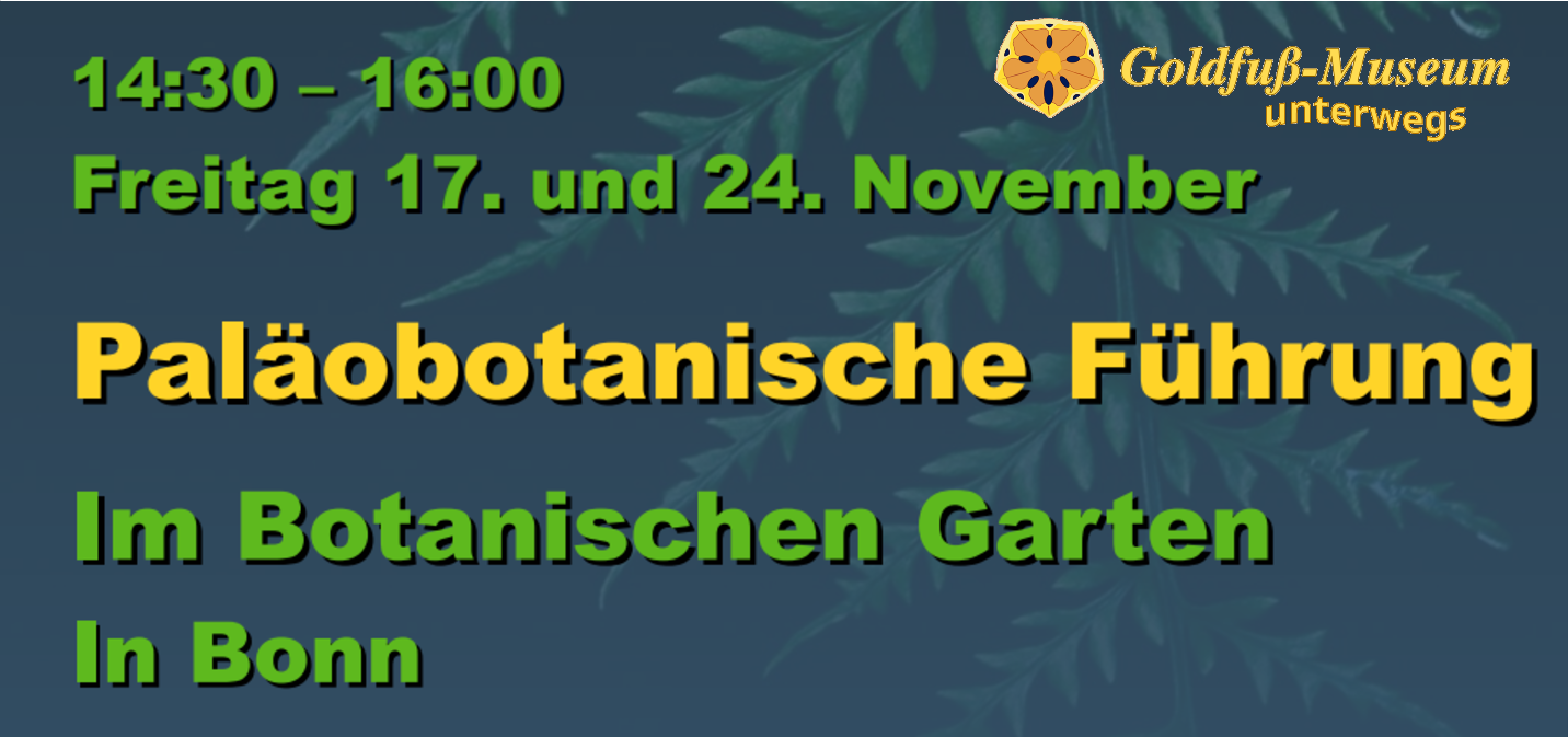 Paläobotanische Führung - Im Botanischen Garten in Bonn