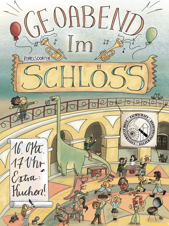 Geoabend am 16.10, seit vielen Jahren endlich wieder im Schloss!