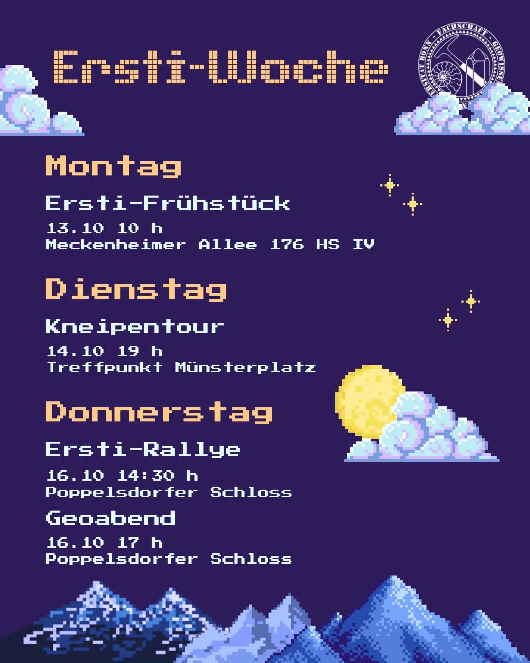 Ersti-Woche im Wintersemester 2025
