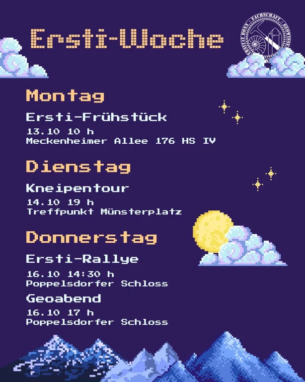 Ersti-Woche im Wintersemester 2025