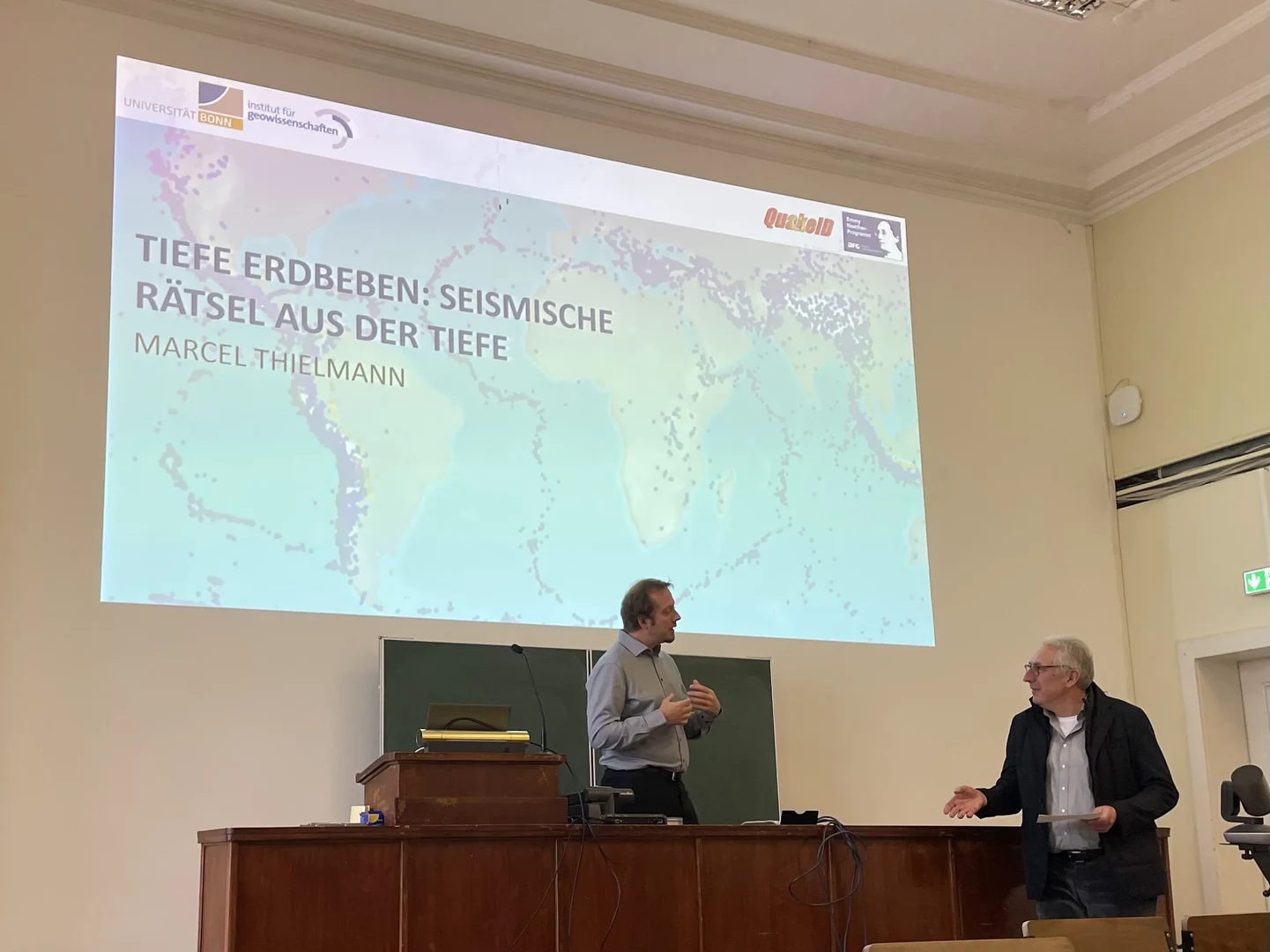 Inaugural lecture on deep earthquakes as a mystery from the depths by Prof. Marcel